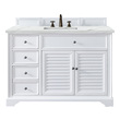 vanity counter tops with sink James Martin Vanity Bright White Transitional