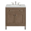 Bathroom Vanities James Martin Chicago Parawood Plywood Panels Blac Whitewashed Walnut Whitewashed Walnut 305-V30-WWW-3ENC 840108939990 Vanity Single Sink Vanities Under 30 Modern Light Brown Wall Mount Vanities With Top and Sink 