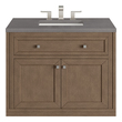 Bathroom Vanities James Martin Chicago Parawood Plywood Black Walnu Whitewashed Walnut Whitewashed Walnut 305-V36-WWW-3GEX 846871081300 Vanity Single Sink Vanities 30-40 Modern Light Brown Wall Mount Vanities With Top and Sink 