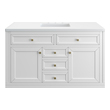 Bathroom Vanities James Martin Chicago Yellow Poplar Solids Plywood Glossy White Glossy White 305-V48-GW-3WZ 840108947971 Vanity Single Sink Vanities 40-50 Modern White Wall Mount Vanities With Top and Sink 