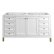 rustic vanity ideas James Martin Cabinet Glossy White Modern Farmhouse, Transitional
