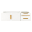 small sink and cabinet James Martin Cabinet Glossy White Modern
