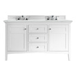 modern bathroom cabinets with sink James Martin Vanity Bright White Transitional