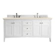 small bathroom vanity without sink James Martin Vanity Bright White Transitional