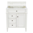 50 vanity top with sink James Martin Cabinet Bright White Transitional