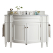 sink and cabinet for small bathroom James Martin Vanity Bright White Transitional