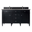 vanity cabinets with tops James Martin Vanity Black Onyx Transitional