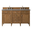 72 inch double vanity James Martin Vanity Saddle Brown Transitional