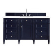 60 double vanity with top James Martin Vanity Victory Blue Transitional