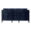 72 inch bath vanity James Martin Cabinet Victory Blue Transitional