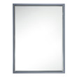 large white framed bathroom mirror James Martin Mirror Transitional