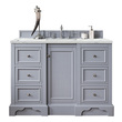 double sink vanity with top James Martin Vanity Silver Gray Modern