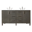72 bathroom vanity without top James Martin Vanity Silver Oak Contemporary/Modern, Transitional