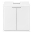 in wall linen cabinet James Martin Storage Cabinet Glossy White