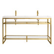 60 inch vanity top James Martin Console Radiant Gold Modern