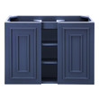 60 rustic bathroom vanity James Martin Cabinet Azure Blue Modern