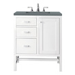 cost of bathroom cabinets James Martin Vanity Glossy White Traditional, Transitional