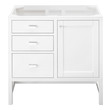 powder room sinks small James Martin Cabinet Glossy White Traditional, Transitional