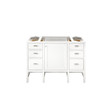 small vanity size James Martin Cabinet Glossy White Traditional, Transitional