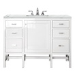 bathroom cabinet collections James Martin Vanity Glossy White Traditional, Transitional