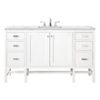 black sink cabinet James Martin Vanity Glossy White Traditional, Transitional