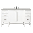antique white bathroom cabinets James Martin Vanity Glossy White Traditional, Transitional