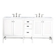 single small bathroom vanity with sink James Martin Vanity Glossy White Traditional, Transitional