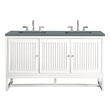 72 inch double vanity James Martin Vanity Glossy White Traditional