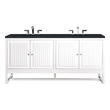 quality bathroom cabinets James Martin Vanity Glossy White Traditional