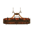 Billiard and Island Lighting Kalco Aspen Hand Forged Wrought Iron | Woo Natural Iron Indoor 5828NI 0720062007792 Pot Rack Art Deco Rustic Lodge Traditio Hand Forged Wrought Iron Steel Metal Bronze Zinc Copper Brass 