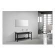 Bathroom Vanities KubeBath Cisco Black AC60S-BK 0710918196497 Single Sink Vanities 50-70 Modern Black With Top and Sink 25 