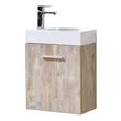 Bathroom Vanities KubeBath Bliss Nature Wood BSL18-NW 0707568645048 Under 30 Modern Wall Mount Vanities With Top and Sink 25 