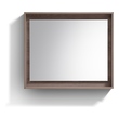 wood frame vanity mirror KubeBath Bathroom Mirrors