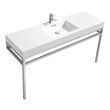 Bathroom Vanities KubeBath Haus White CH60S 0707568644683 Single Sink Vanities 50-70 Modern White With Top and Sink 25 