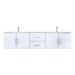 vanity counter design Lexora Bathroom Vanities Glossy White