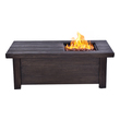 fire pit cooking table Lexora Firepit Wood Textured