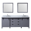60 inch vanity cabinet Lexora Bathroom Vanities Dark Grey