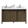 70 inch double sink vanity top Lexora Bathroom Vanities Rustic Brown