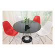 rattan dining chairs set of 4 ModMade 1 Table Top Dining Room Sets Black/White/Red