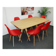 five piece dining table set ModMade 1 Table Dining Room Sets Natural/Red