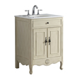 Bathroom Vanities Modetti Provence White Pearl MOD081WP-26 852913008334 Single Sink Vanities 30-40 White 25 