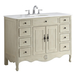 lowes small sink vanity Modetti White Pearl Traditional
