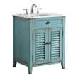 Bathroom Vanities Modetti Palm Beach Bright Blue MOD884BL-26 852913008280 Single Sink Vanities Under 30 Cottage Blue 25 
