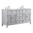 Bathroom Vanities Modetti Palm Beach Pure White MOD884WH-60 852913008150 Double Sink Vanities 50-70 Cottage White 25 