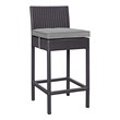 wooden stools for breakfast bar Modway Furniture Bar and Dining Bar Chairs and Stools Espresso Gray