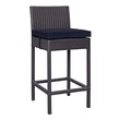 patio stools Modway Furniture Bar and Dining Bar Chairs and Stools Espresso Navy