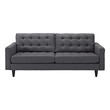 large l sofa Modway Furniture Sofas and Armchairs Gray