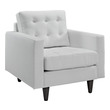 king chair for living room Modway Furniture Sofas and Armchairs Chairs White