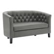 cheap small sectional Modway Furniture Sofas and Armchairs Gray