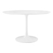 round table 4 chairs set Modway Furniture Bar and Dining Tables Dining Room Tables White